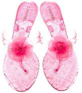 Thumbnail for your product : Chanel Camellia Jelly Sandals