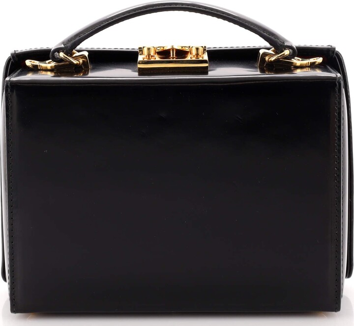 Mark Cross Mini Grace Box Bag In Black