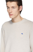 Thumbnail for your product : Etro Off-White Wool Crewneck Sweater