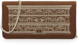 Thumbnail for your product : Love Moschino Metallic House Of Moschino Printed Wallet Clutch, Camel/Bronze