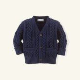 Thumbnail for your product : Ralph Lauren Cabled Cotton V-Neck Cardigan