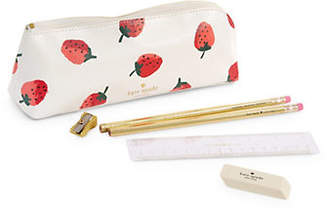Kate Spade Strawberry Leather Pencil Case
