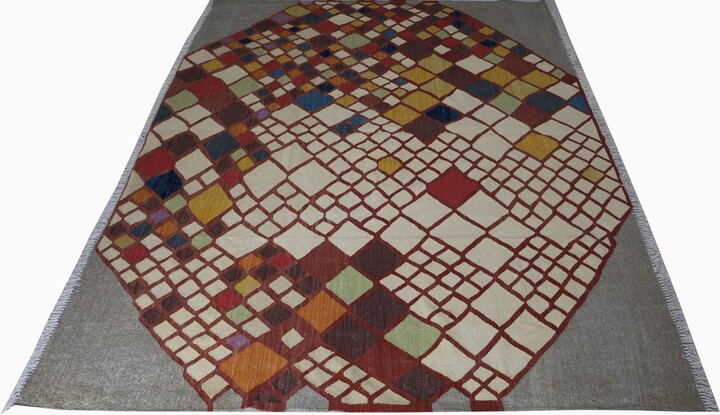 Etsy Rug Multi Color Kilim Flat Weave Oriental Large Area Living Room Rug.