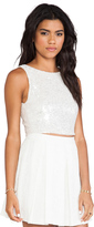 Thumbnail for your product : Alice + Olivia Pire Sleeveless Crop Top