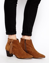 Thumbnail for your product : KG by Kurt Geiger KG Kurt Geiger Shimmy Tassel Detail Suede Ankle Boots
