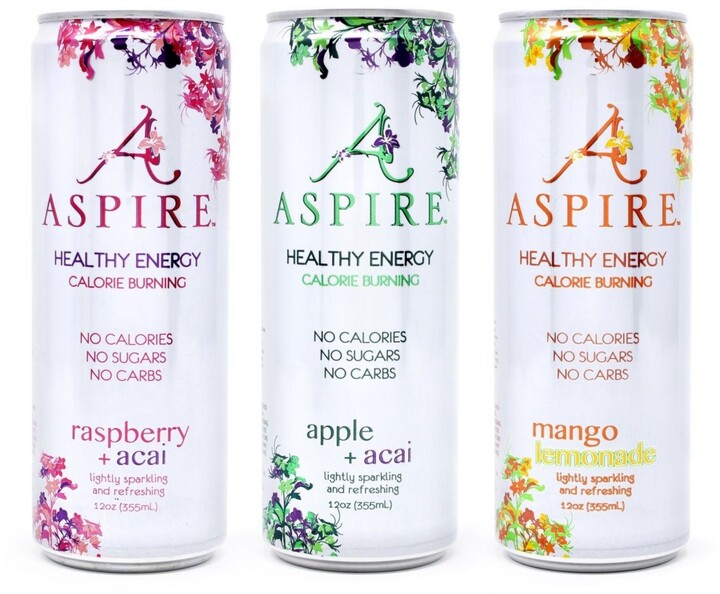 Aspire Variety Energy Drink, 12 oz, 12 Count ShopStyle Food & Beverage