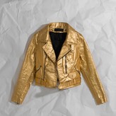 Thumbnail for your product : Altiir Women's Neo-Classic Biker Jacket In Gold