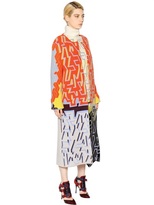 Thumbnail for your product : Peter Pilotto Wool Blend Ottoman Jacquard Coat