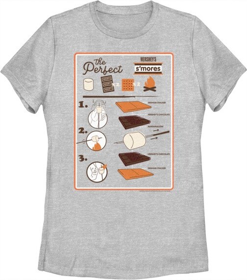 Hershey's Women'sHERSHEY'SThePerfectS'moresT-Shirt-AthleticHeather-Small