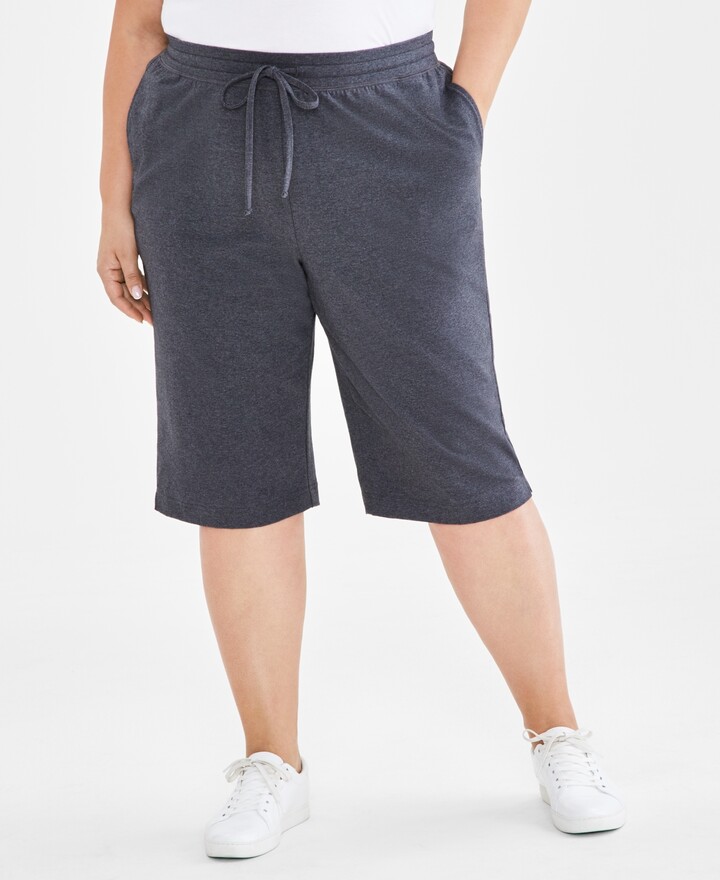 Plus Size Knit Pull-On Pants, Created for Macy's