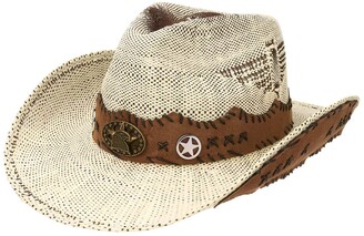 Lipodo Talico Cowboy Hat Women/Men - Beach Summer Sun Spring-Summer - L  (58-59 cm) Cream White - ShopStyle
