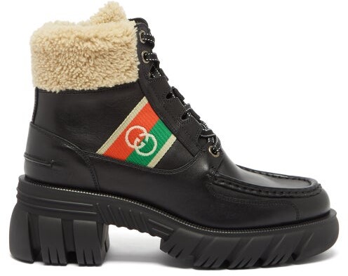 gucci shearling boots
