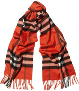 Thumbnail for your product : Checked cashmere scarf