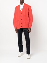 Thumbnail for your product : Undercover Cable-Knit Wool Cardigan