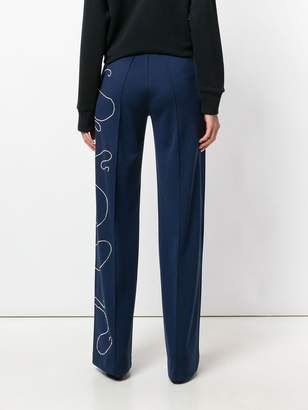 Area crystal embellished trousers
