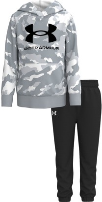 Under Armour Toddler Boy Rival Camouflaged Big Logo Hoodie & Pants Set -  ShopStyle