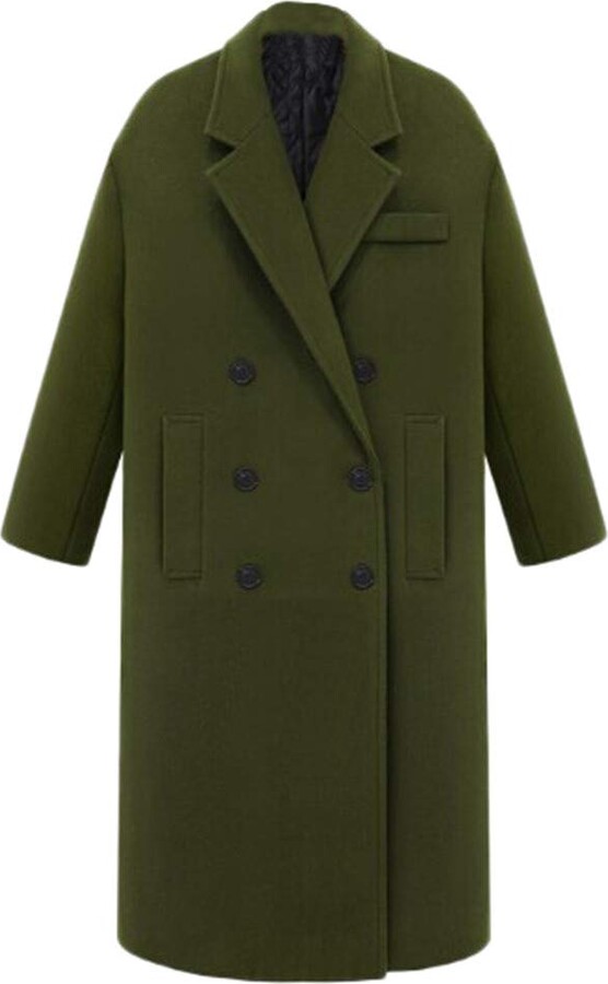 dark green wool jacket