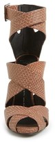 Thumbnail for your product : Giuseppe Zanotti 'Coline' Snake Embossed Leather Sandal (Women)