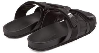 Prada Double Strap Sandals - Mens - Black