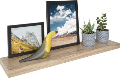 Ballucci Miami 48" W x 8" D Floating Shelf with Invisible Wall Mount Bracket