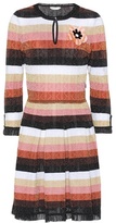 Fendi Robe en laine mélangée à rayure 
