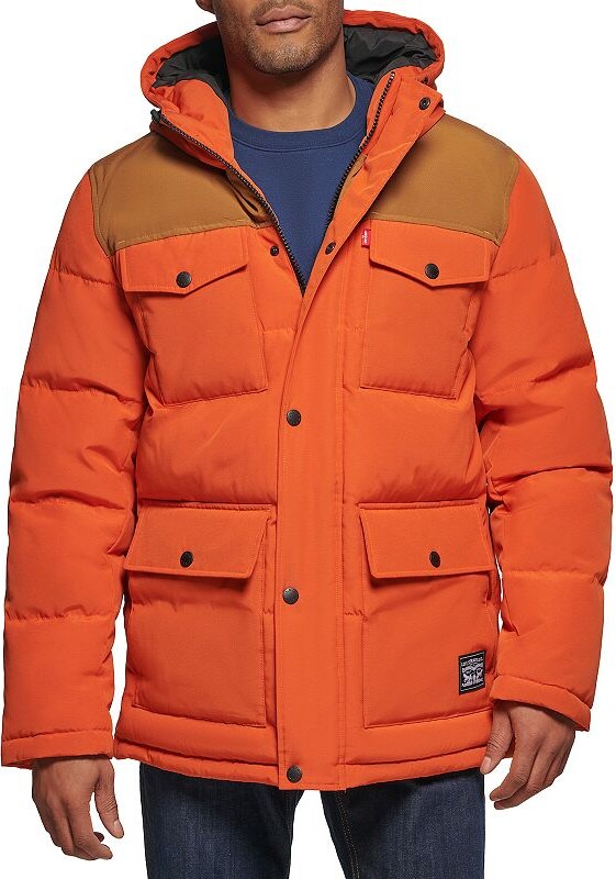 Levi's Men's Four Pocket Hooded Parka