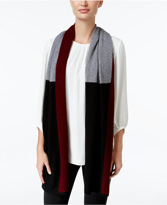 Charter Club Cashmere Colorblocked Scarf, Only at Macy's