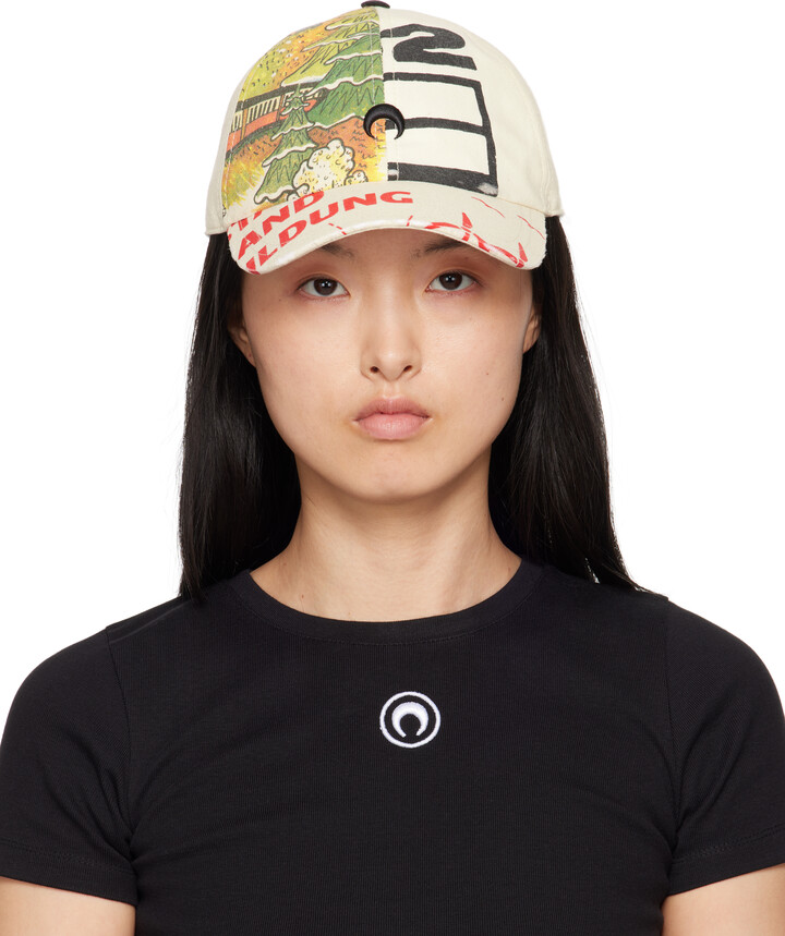 Marine Serre Off-White Regenerated Tote Bags Baseball Cap