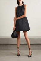 Thumbnail for your product : Brandon Maxwell Moire Mini Dress - Black