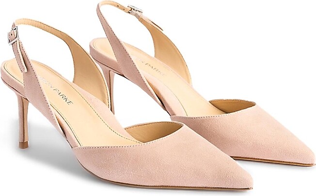 Marion Parke Women's Classic Suede 70 Slingback Pumps