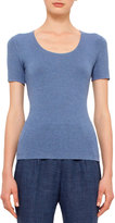 Thumbnail for your product : Akris Punto Short-Sleeve Scoop-Neck T-Shirt