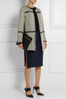Thumbnail for your product : Tory Burch Jade reversible jacquard and patent coat