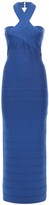 Thumbnail for your product : Herve Leger Halterneck Stretch Jersey Long Dress