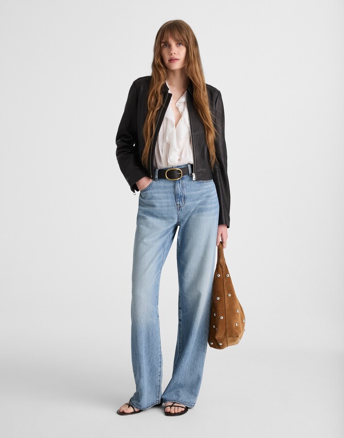 Madewell The Petite Perfect Vintage Wide-Leg Jean in Airy Denim