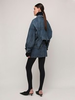 Thumbnail for your product : Balenciaga Cotton Denim Mini Skirt