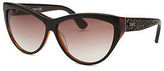 Thumbnail for your product : Tod's TO86-05F-62 Women's Cat Eye Brown Sunglasses