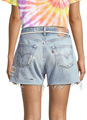 Riley Dukes High-Rise Cut-Off Distressed Jeans Shorts