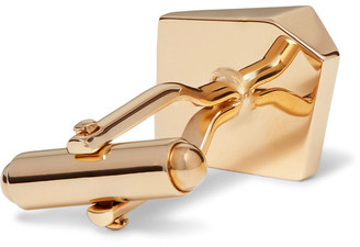 Lanvin Brushed Gold-Plated Cufflinks