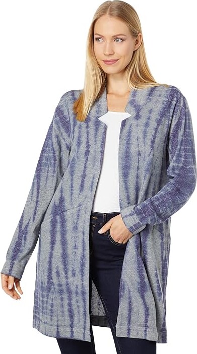 Hatley Ami Cardigan Women's Clothing Storm Tie-Dye : SM, Cotton/Polyester