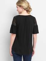 Thumbnail for your product : Gap Maternity Lace-Yoke Flutter T-Shirt