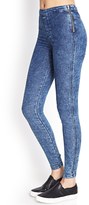 Thumbnail for your product : Forever 21 High-Rise Stone Wash Jeggings