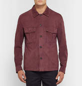 Thumbnail for your product : Valstar Suede Shirt Jacket - Burgundy