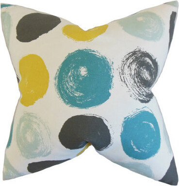 The Pillow Collection Xenophon Geometric Cotton Throw Pillow