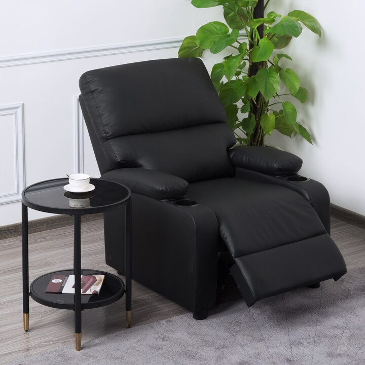 Faux leather reclining chair, Brown/Black ShopStyle Armchairs & Recliners