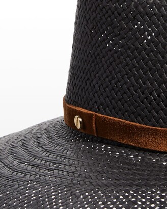 Janessa Leone Brigette Packable Wide-Brim Fedora Hat