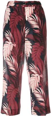 Moncler cropped floral trousers