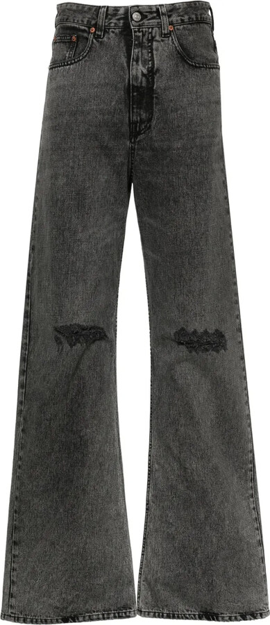 MM6 MAISON MARGIELA Numbers-Patch Straight Jeans