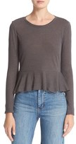Thumbnail for your product : Rebecca Taylor Women's La Vie Washed Jersey Peplum Tee