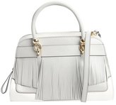 Thumbnail for your product : Tod's grey and white leather fringed small handbag