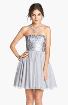 Thumbnail for your product : Aidan Mattox Aidan by Embellished Fit & Flare Dress